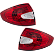 Driver and Passenger Side, Outer Halogen Tail Light, With bulb(s), OE Replacement