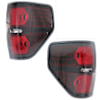 2010 Ford F-150 - Driver and Passenger Side Halogen Tail Light, Without bulb(s), Styleside, OE Replacement, Extended Cab Pickup
