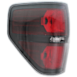 2010 Ford F-150 - Driver and Passenger Side Halogen Tail Light, Without bulb(s), Styleside, OE Replacement, Extended Cab Pickup
