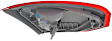 2012 Ford Focus - Driver and Passenger Side, Inner and Outer Tail Lights, With bulb(s), Halogen, Mounts on Trunk Lid