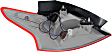 Driver and Passenger Side, Outer Halogen Tail Light, With bulb(s), OE Replacement