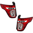 Driver and Passenger Side Halogen Tail Light, With bulb(s), OE Replacement