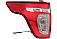 Driver and Passenger Side Halogen Tail Light, With bulb(s), OE Replacement