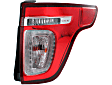 Driver and Passenger Side Halogen Tail Light, With bulb(s), OE Replacement