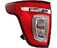 Driver and Passenger Side Halogen Tail Light, With bulb(s), OE Replacement, CAPA Certified
