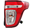 Driver and Passenger Side Halogen Tail Light, With bulb(s), OE Replacement, CAPA Certified