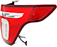 Driver and Passenger Side Halogen Tail Light, With bulb(s), OE Replacement, CAPA Certified