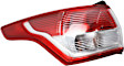 Driver and Passenger Side, Outer Halogen Tail Light, With bulb(s), OE Replacement