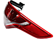 Driver and Passenger Side, Outer Halogen Tail Light, With bulb(s), OE Replacement, CAPA Certified