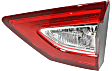 Passenger Side, Inner and Outer Tail Lights, with Bulb, Halogen, Mounts on Luggage Lid, Mounts on Body