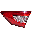 Passenger Side, Inner and Outer Tail Lights, with Bulb, Halogen, Mounts on Luggage Lid, CAPA Certified