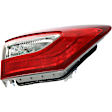 Driver and Passenger Side, Inner and Outer Halogen Tail Light, With bulb(s), OE Replacement,, CAPA Certified