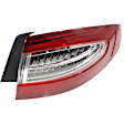 Driver and Passenger Side, Inner and Outer Halogen Tail Light, With bulb(s), OE Replacement,, CAPA Certified