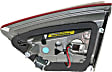 Driver Side, Inner And Outer Halogen Tail Light, With bulb(s), OE Replacement, CAPA Certified