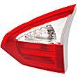Passenger Side, Inner and Outer Halogen Tail Light, With bulb(s), OE Replacement, Sedan