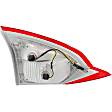 Passenger Side, Inner and Outer Halogen Tail Light, With bulb(s), OE Replacement, Sedan