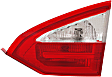 Driver and Passenger Side, Inner Tail Lights, with Bulbs, Halogen, Sedan, Mounts on Luggage Lid
