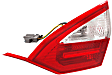 Driver and Passenger Side, Inner Tail Lights, with Bulbs, Halogen, Sedan, Mounts on Luggage Lid