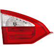 Driver Side, Inner And Outer Halogen Tail Light, With bulb(s), OE Replacement, Sedan