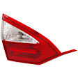 Driver Side, Inner And Outer Halogen Tail Light, With bulb(s), OE Replacement, Sedan