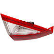 Driver Side, Inner And Outer Halogen Tail Light, With bulb(s), OE Replacement, Sedan