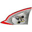 Driver Side, Inner And Outer Halogen Tail Light, With bulb(s), OE Replacement, Sedan