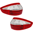 Driver and Passenger Side, Outer Halogen Tail Light, With bulb(s), OE Replacement