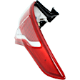 Driver and Passenger Side, Inner and Outer Halogen Tail Light, With bulb(s), OE Replacement