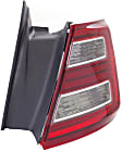 Passenger Side, Inner and Outer Halogen/LED Combo Tail Light, With bulb(s), OE Replacement