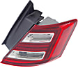 Passenger Side, Inner and Outer Halogen/LED Combo Tail Light, With bulb(s), OE Replacement
