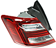 Driver Side, Inner And Outer Halogen/LED Combo Tail Light, With bulb(s), OE Replacement