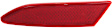 Rear, Driver and Passenger Side Bumper Reflector, CAPA Certified