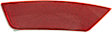Rear, Driver and Passenger Side Bumper Reflector, CAPA Certified