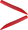 Rear, Driver and Passenger Side Bumper Reflector