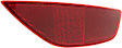 Rear, Driver and Passenger Side Bumper Reflector, Hatchback, CAPA Certified