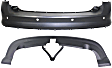 Rear, Upper and Lower Upper - Primed, Lower - Textured Bumper Cover