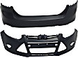 Sedan Front and Rear Primed Bumper Cover
