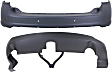 Rear, Upper and Lower Upper - Primed, Lower - Textured Bumper Cover
