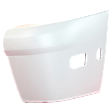 2013 Ford Transit Connect - Rear, Driver and Passenger Side Bumper End, Primed, Plastic