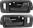 2013 Ford Mustang - Front, Driver and Passenger Side Black Interior Door Handle, With Door Lock Hole, 2-Door, Coupe