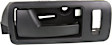 2013 Ford Mustang - Front, Driver and Passenger Side Black Interior Door Handle, With Door Lock Hole, 2-Door, Coupe