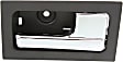 2014 Ford F-150 - Front, Driver and Passenger Side Gray bezel with chrome lever Interior Door Handle, Without Door Lock Hole, Crew Cab Pickup