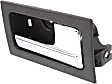 2014 Ford F-150 - Front, Driver and Passenger Side Gray bezel with chrome lever Interior Door Handle, Without Door Lock Hole, Crew Cab Pickup