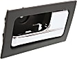2014 Ford F-150 - Front, Driver and Passenger Side Gray bezel with chrome lever Interior Door Handle, Without Door Lock Hole, Crew Cab Pickup