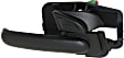Front, Driver and Passenger Side Interior Door Handles, Textured Black, With door lock button