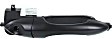 Front, Driver and Passenger Side Exterior Door Handles, Smooth Black, With Key Hole
