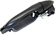 Front, Driver and Passenger Side Exterior Door Handles, Smooth Black, Driver Side - With Key Hole; Passenger Side - Without Key Hole