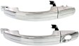 2010 Ford Focus - Front, Driver and Passenger Side Chrome Exterior Door Handle, Front Driver Side - With Key Hole; Front Passenger Side or Rear Driver or Passenger Side - Without Key Hole