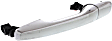 2011-2017 Ford Explorer - Front or Rear, Driver and Passenger Side Chrome Exterior Door Handle, Front Driver Side - With Key Hole; Front Passenger Side or Rear Driver or Passenger Side - Without Key Hole