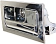 Front or Rear, Driver and Passenger Side Interior Door Handles, Chrome, With door lock button
